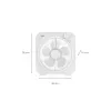 JATA JVVS3116 Pedestal Floor Fan, 45W, 40cm, 3 Speeds, Oscillating, White