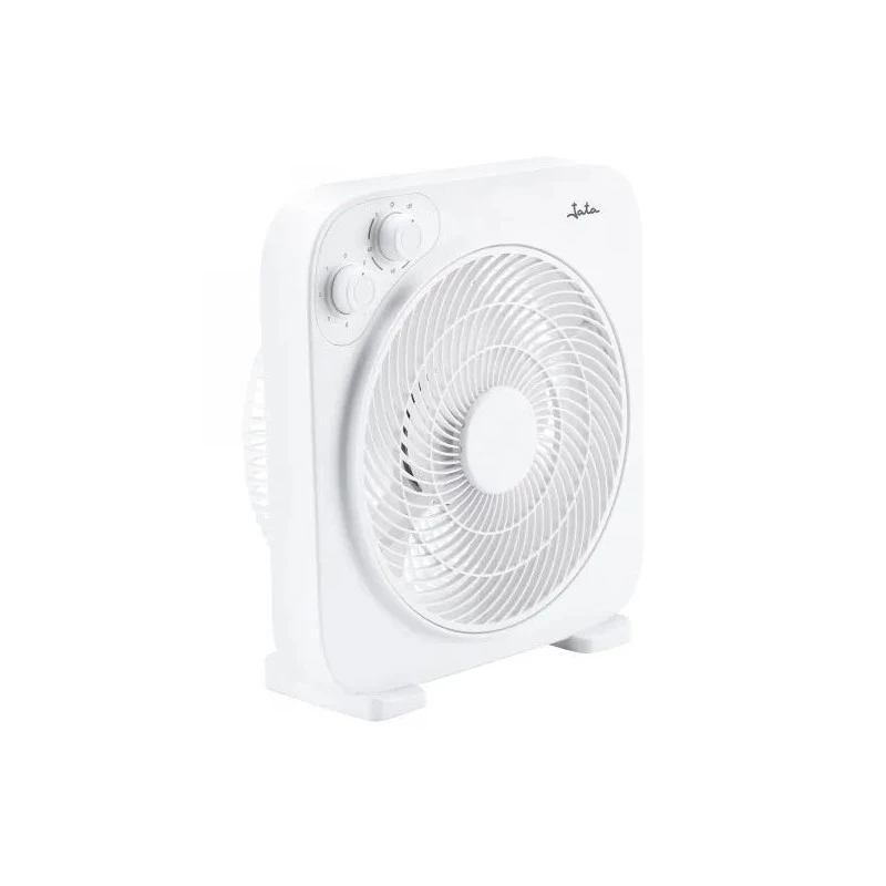 JATA JVVS3116 Pedestal Floor Fan, 45W, 40cm, 3 Speeds, Oscillating, White