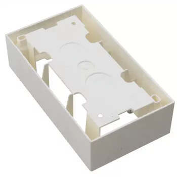 JAVEL Surface-Mounted Double Box 4-Module M45 White