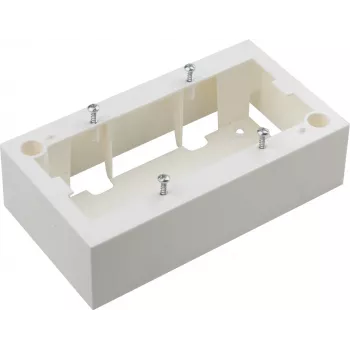 JAVEL Surface-Mounted Double Box 4-Module M45 White