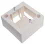 JAVEL Surface-Mounted Single Gang 2-Module M45 Box, 1M, 45x45, White