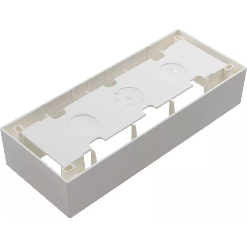 JAVEL Surface-Mounted Triple Box 6 Modules M45 White