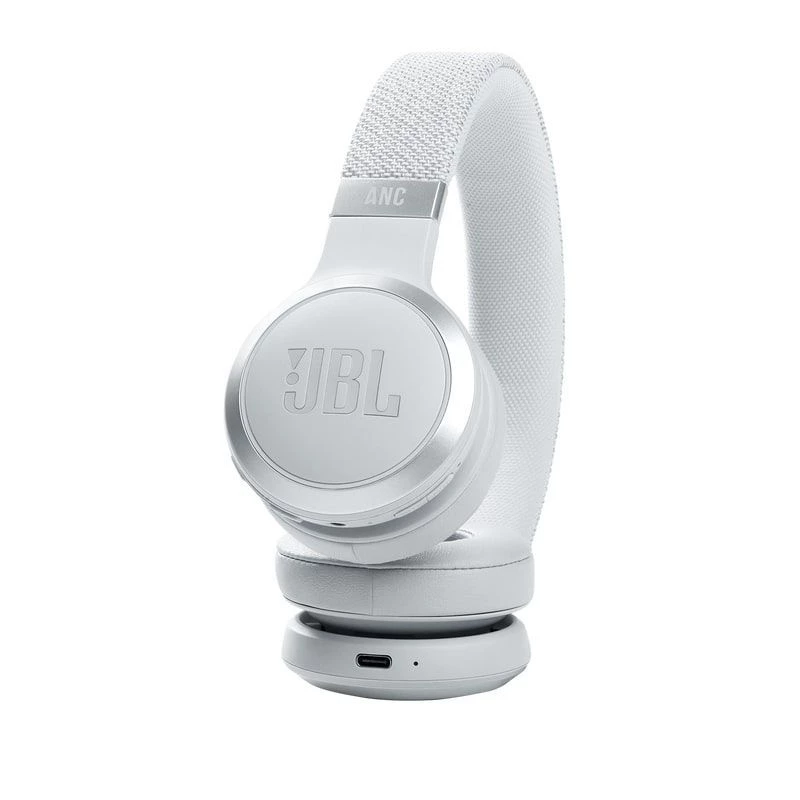 JBL Live 460NC Wireless On-Ear Headphones with Active Noise Cancellation, White
