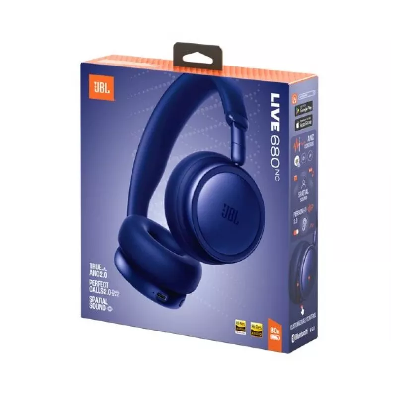JBL Live 680NC Wireless On-Ear Headphones with Adaptive NC