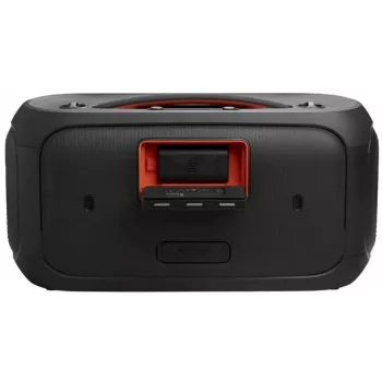 JBL PartyBox On-The-Go 2 Portable Party Speaker with 100W RMS, IPX4 Splashproof, TWS, Mic & Guitar Inputs – Black