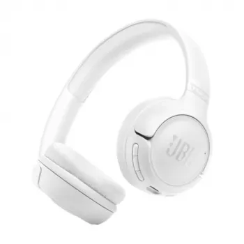 JBL Tune 530BT Wireless On-Ear Headphones with Pure Bass, Bluetooth 5.3, 57-Hour Battery, Foldable Design – White