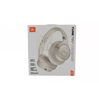 JBL Tune 780NC Wireless Over-Ear Headset with Active Noise Cancellation - Beige