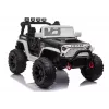 JC666 Police Car Ride-On Battery-Powered with LED Lights MP3 Remote Control White