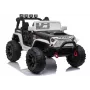 JC666 Police Car Ride-On Battery-Powered with LED Lights MP3 Remote Control White