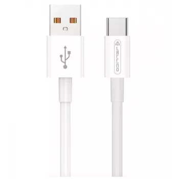 Jellico B1 Durable-Soft Universal USB to USB-C Data & Fast PD 20W Charger Cable 1m White