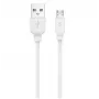 Jellico B15 Durable-Soft Universal Micro USB to USB Data & Fast 3.1A Charger Cable 1m White
