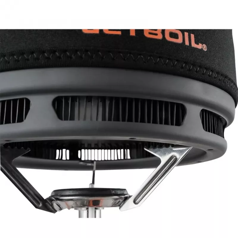 Jetboil 1.5L Ceramic Cook Pot - Camping Cooking Pot with FluxRing, Hard-Anodized Aluminum, Non-Stick, Folding Handles