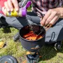 Jetboil 1.5L Ceramic Cook Pot - Camping Cooking Pot with FluxRing, Hard-Anodized Aluminum, Non-Stick, Folding Handles