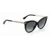 JIMMY CHOO AXELLEGS8079O Women's Butterfly Cat-Eye Sunglasses - Black Frame Gradient Grey Lens 56/16/145 mm
