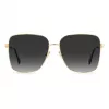 JIMMY CHOO HESTER-S-2M2 Women's Sunglasses - Black Frame Grey Gradient Lens 59mm