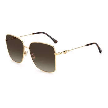 JIMMY CHOO HESTER S06JHA Women's Sunglasses - Black Acetate Frame, Grey Gradient Lens, 59mm