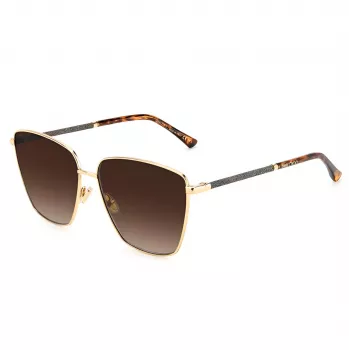 JIMMY CHOO LAVI-S-06JHA Women's Butterfly Sunglasses Dark Havana Brown Gradient 60mm