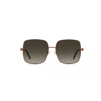 JIMMY CHOO LILI-S-J7D Women's Butterfly Cat Eye Sunglasses Gold Metal Frame Brown Gradient Lens 58mm