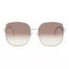 JIMMY CHOO Mamie-S 3YG Women's Butterfly Sunglasses Gold-Tone Metal Frame Brown Gradient Lens 60/17/145 mm