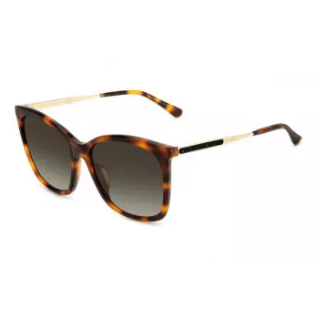 JIMMY CHOO NEREA Sunglasses NEREAGS05LHA Women Cat-Eye Acetate Black Grey 55/20/144 mm