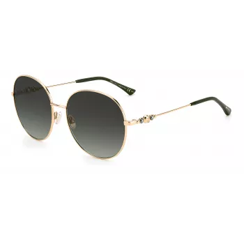 JIMMY CHOO Women's BIRDIESPEFIB Sunglasses - Oversized Square Cat-Eye Acetate Frame - 60/18/145 mm - UV400 Protection