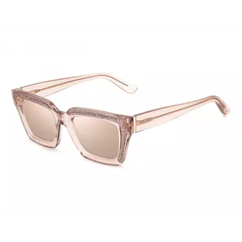 JIMMY CHOO Women's MEGS-S-FWM2S Cat Eye Sunglasses Havana Brown Gradient 51mm