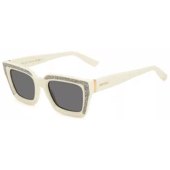 JIMMY CHOO Women's MEGS/S Sunglasses - Havana Acetate Frame, Brown Gradient Lens, 51mm