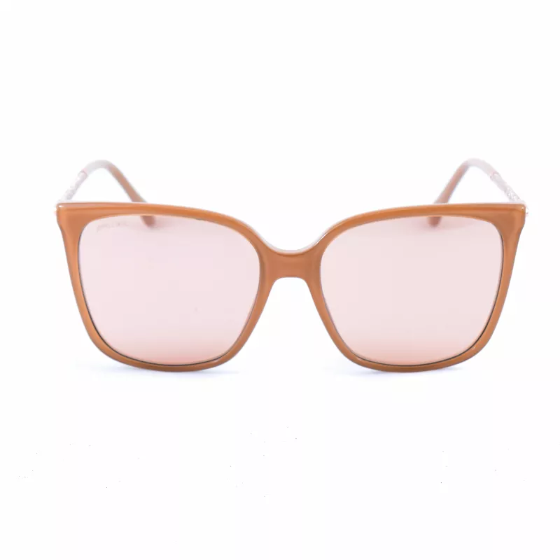 Jimmy Choo Women's Scilla F/S WM2S Sunglasses - Black Acetate Butterfly/Cat-Eye Frame with Grey Gradient Lenses - 52/15/140 mm