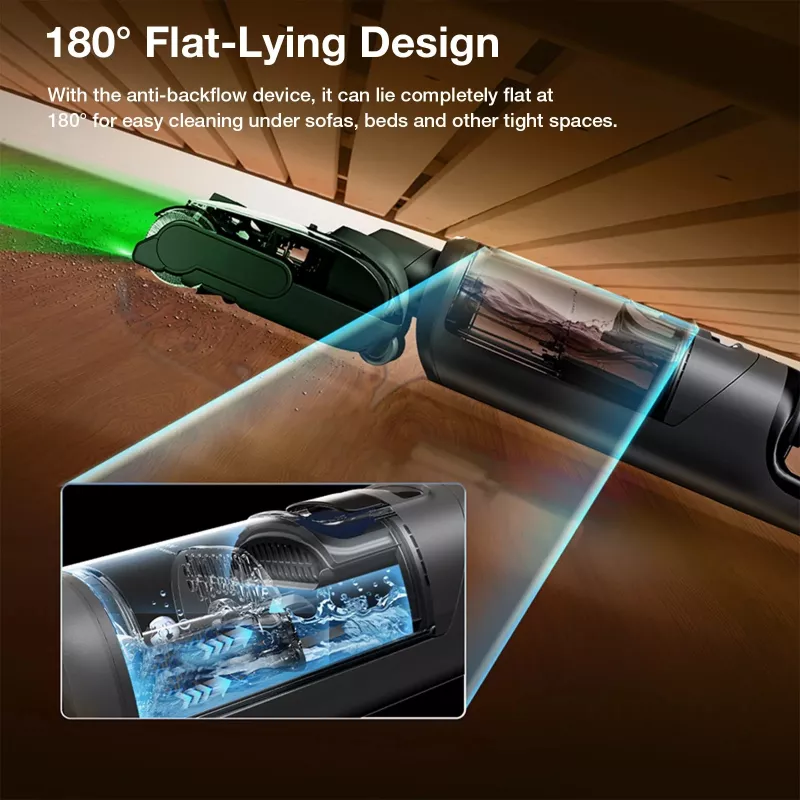JIMMY PW11 Plus Cordless Wet & Dry Vacuum Cleaner and Washer, 400W, 21.6V, 40-75 min Runtime, Black/Silver