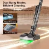 JIMMY PW11 Plus Cordless Wet & Dry Vacuum Cleaner and Washer, 400W, 21.6V, 40-75 min Runtime, Black/Silver