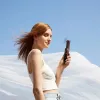 JISULIFE Handheld Fan 8 Brown - Portable Rechargeable Mini Fan with Power Bank Function