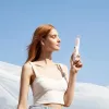 JISULIFE Handheld Fan 8 Plus White - 5000mAh, USB-C, 46h Battery Life, LED Display, Power Bank