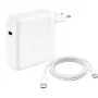 JLC 96W USB-C Power Adapter with 2m USB-C Cable, USB PD 3.0, UK Plug, White (Bulk)