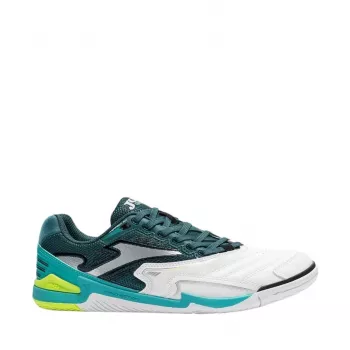Joma Cancha 2602 Indoor Football Shoes White Green Size 42