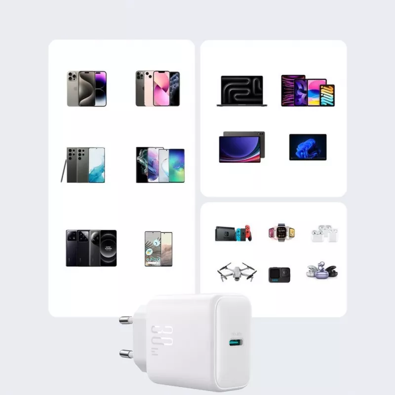 JOYROOM 10000mAh 22.5W USB-C Power Bank with Built-in Cable