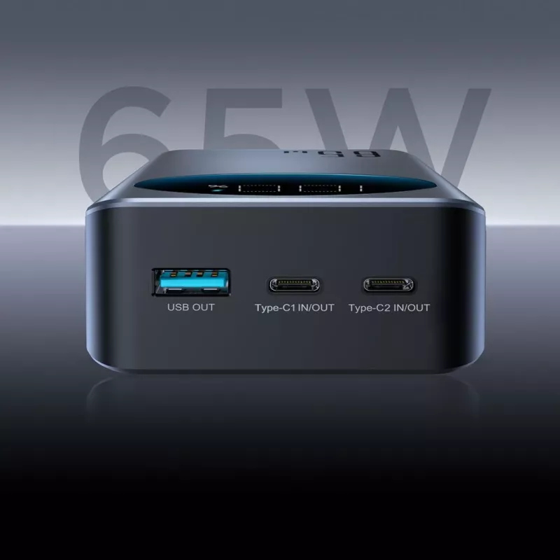JOYROOM 30000mAh 65W Power Bank with Digital Display (JR-PBF05) - Black