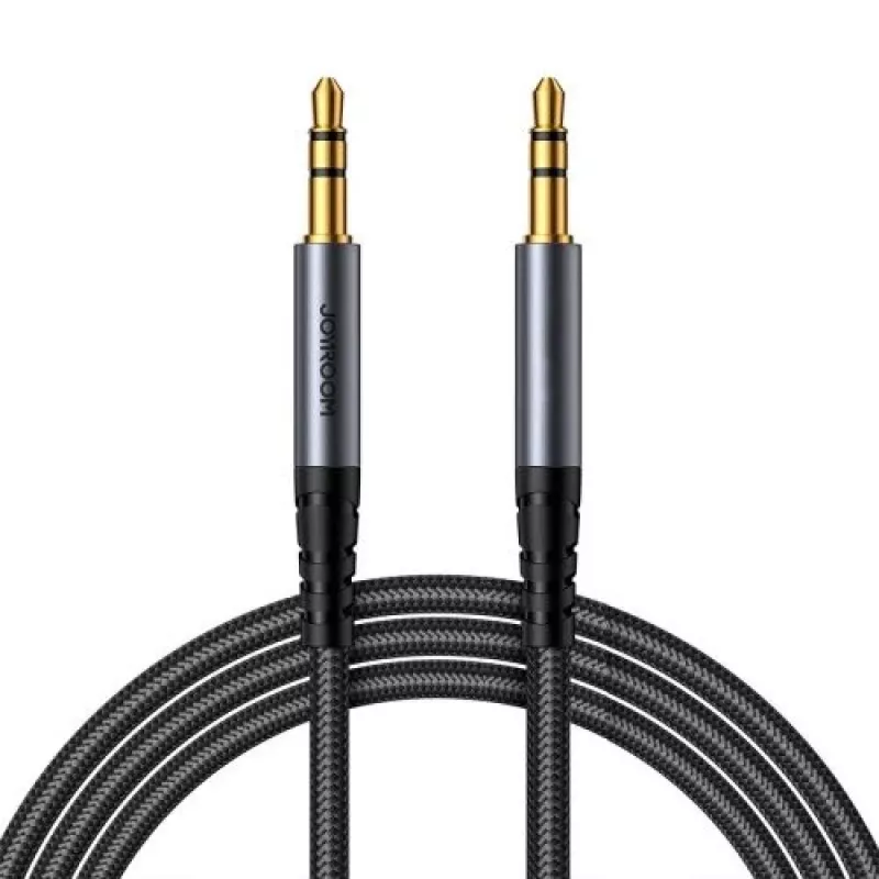 Joyroom Audio Cable Stereo, 3.5 mm Mini Jack, 1.2m, Black (SY-A08)
