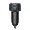 Joyroom Car Charger U+C, QC 3.0, PD, 60W, RGB, Black (JR-CCN01)
