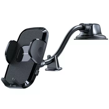 Joyroom Car Phone Holder with Flexible Arm for Dashboard Window Black