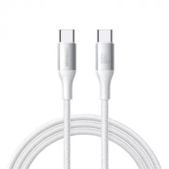 JOYROOM Flash Series USB-C to USB-C Cable A28, 60W, 480 Mbps, 2m, White (S-A28-CCW2)
