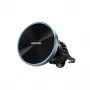 Joyroom Joyroom Magnetic Car Holder Wireless Charger 15W for Air Vent Black (JR-ZS240 Pro)