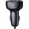Joyroom JR-CCD04 Car Charger 30W 2x USB-C USB-A with Digital Display - Black