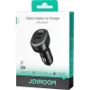 Joyroom JR-CCD04 Car Charger 30W 2x USB-C USB-A with Digital Display - Black