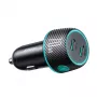 Joyroom JR-CCN02 Car Charger 2x USB-C 70W with LED Backlight, Black