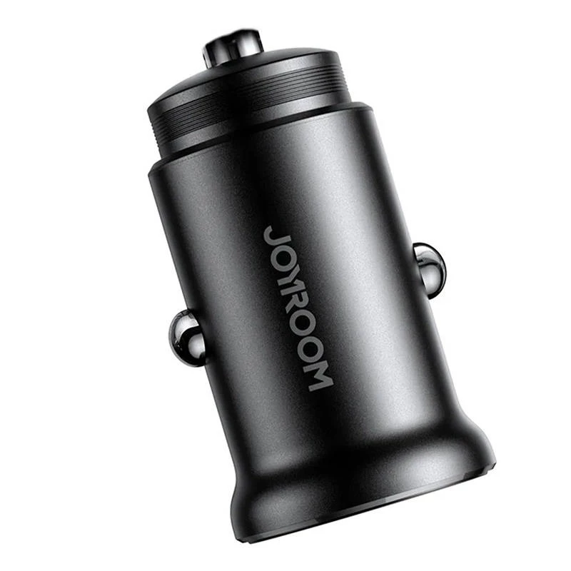 Joyroom JR-CCN05 Mini Car Charger 30W USB-A USB-C Black