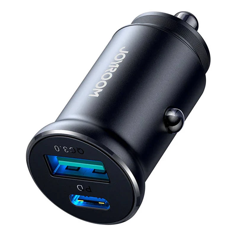 Joyroom JR-CCN05 Mini Car Charger 30W USB-A USB-C Black