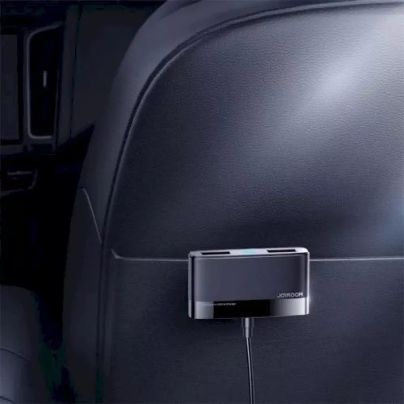 Joyroom JR-CL03 5-in-1 Car Charger, 31W, 5 USB-A Ports, Black