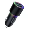 JOYROOM JR-CL10 Car Charger 2x USB 24W LED Backlight Black