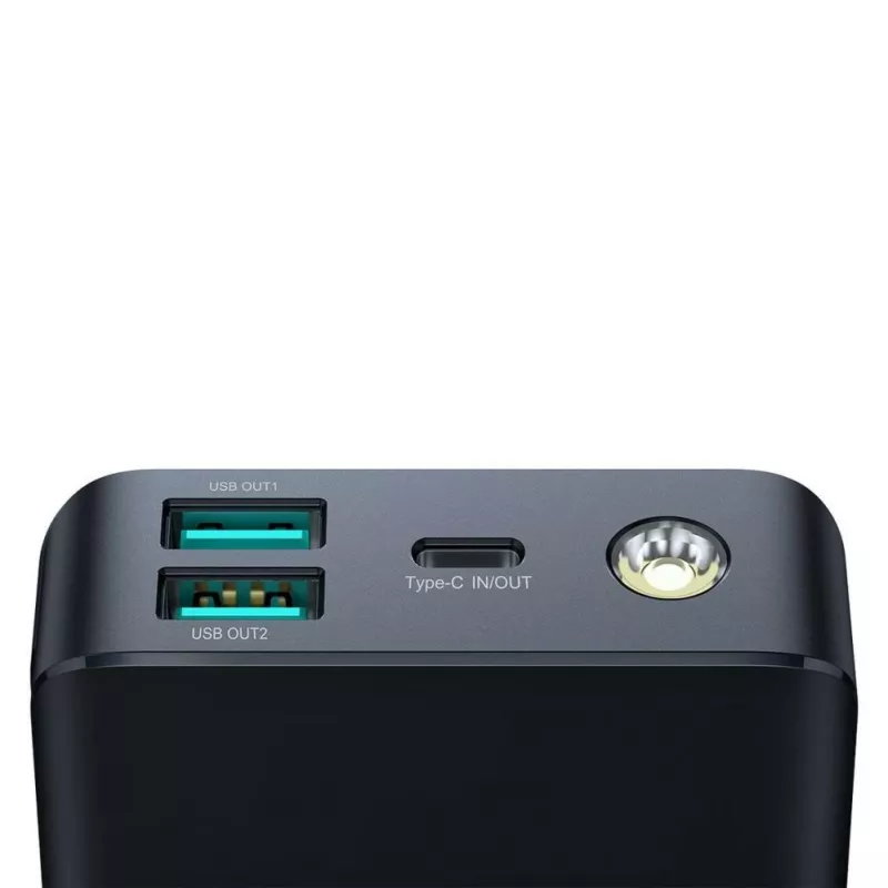 Joyroom JR-PBF02 Power Bank 20000mAh 30W PD QC Black with USB-A to USB-C Cable 0.25m