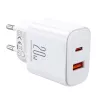 JOYROOM JR-TCF05 Flash 20W USB-C PD Charger with USB-C to Lightning Cable 1m White